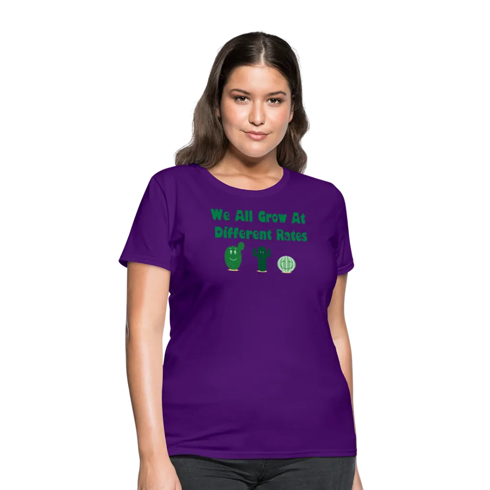 “We All Grow At Different Rates-Cactus”-Women's T-Shirt