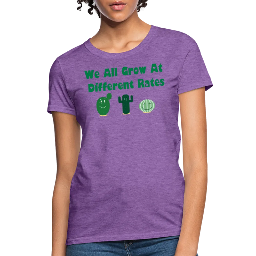 “We All Grow At Different Rates-Cactus”-Women's T-Shirt