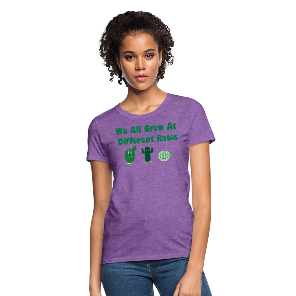 “We All Grow At Different Rates-Cactus”-Women's T-Shirt
