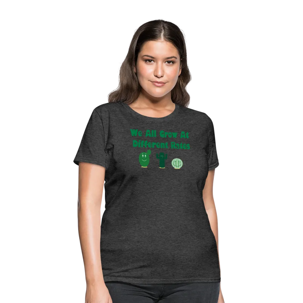 “We All Grow At Different Rates-Cactus”-Women's T-Shirt