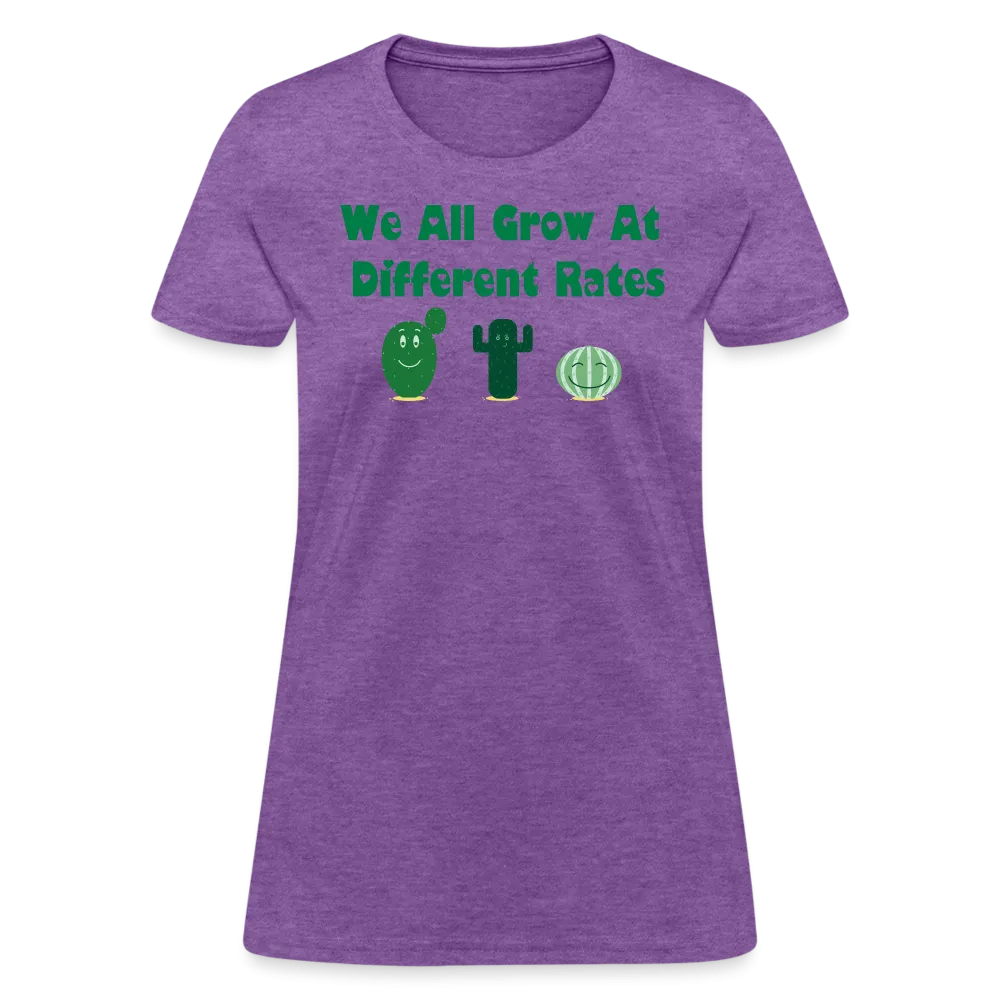 “We All Grow At Different Rates-Cactus”-Women's T-Shirt