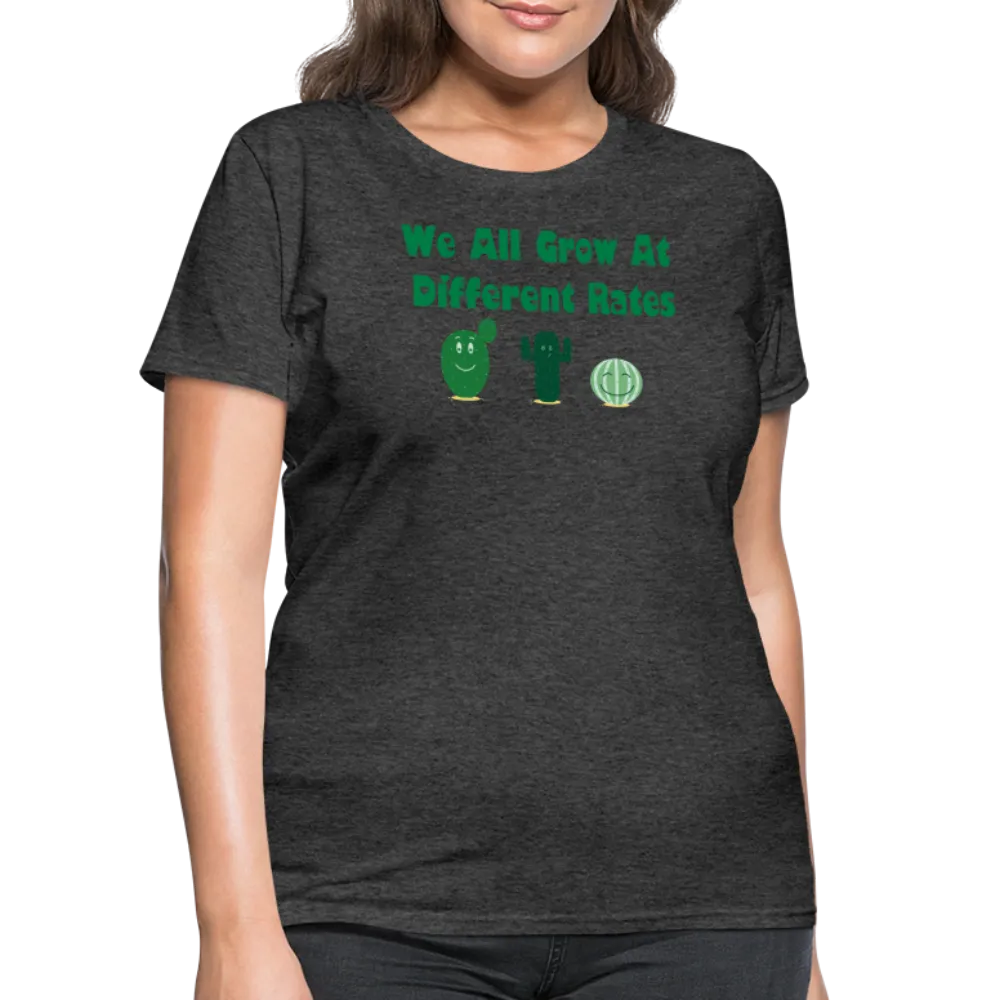 “We All Grow At Different Rates-Cactus”-Women's T-Shirt