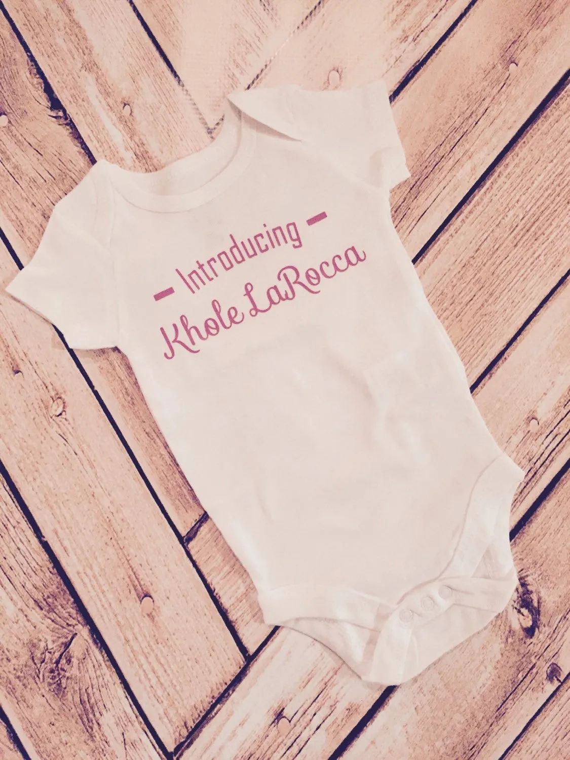 Welcome Baby Custom Bodysuit