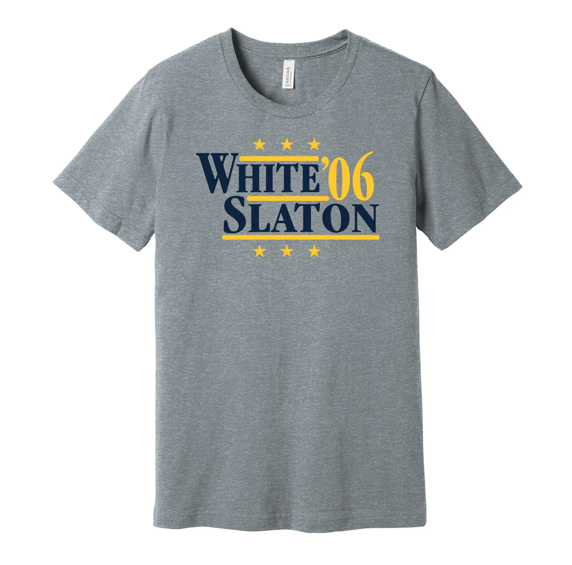 White & Slaton '06 - West Virginia Football Political Campaign Parody T-Shirt - Hyper Than Hype Shirts