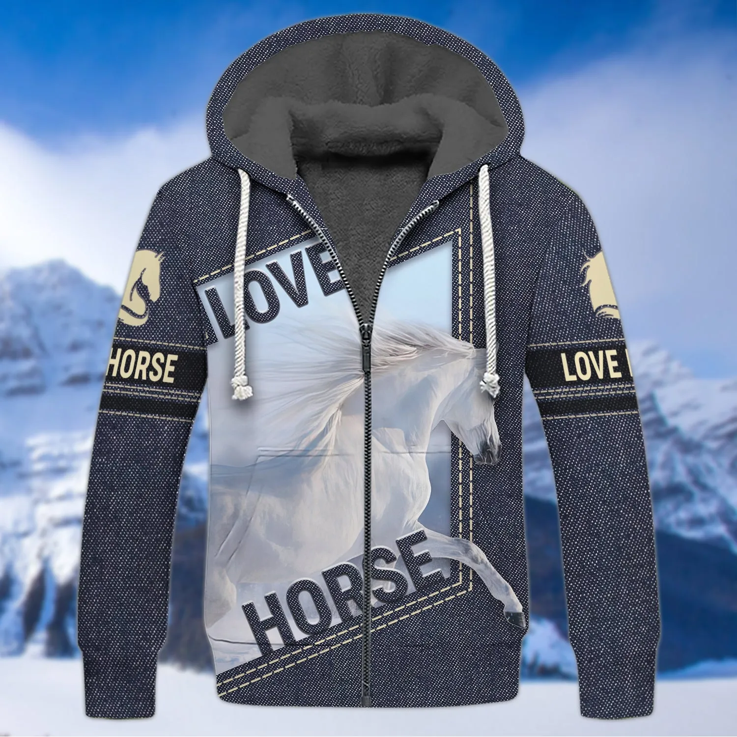 White Horse 3D Shirts Design, Love Horse - NTQ