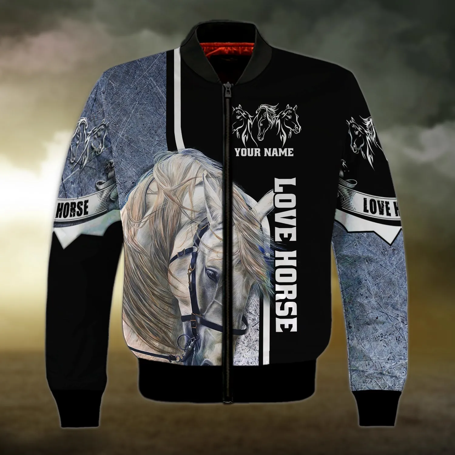 White Horse 3D Shirts Design, Love Horse