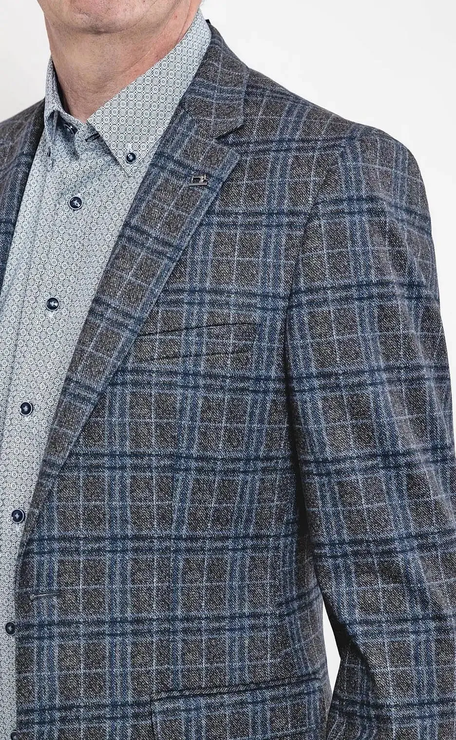 White Label Tapered Fit Grey/Navy Jacket