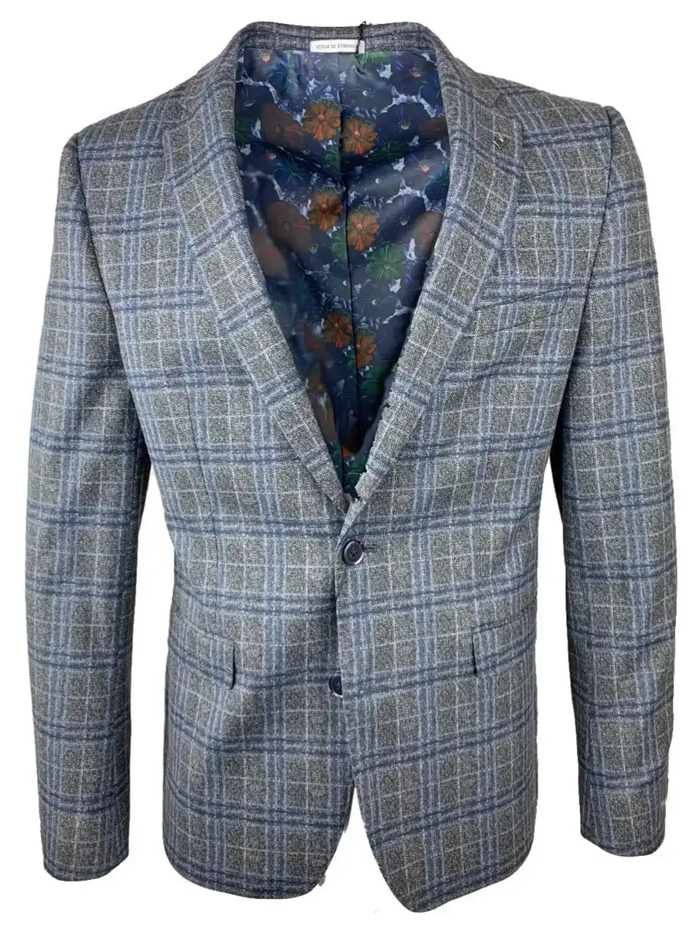 White Label Tapered Fit Grey/Navy Jacket