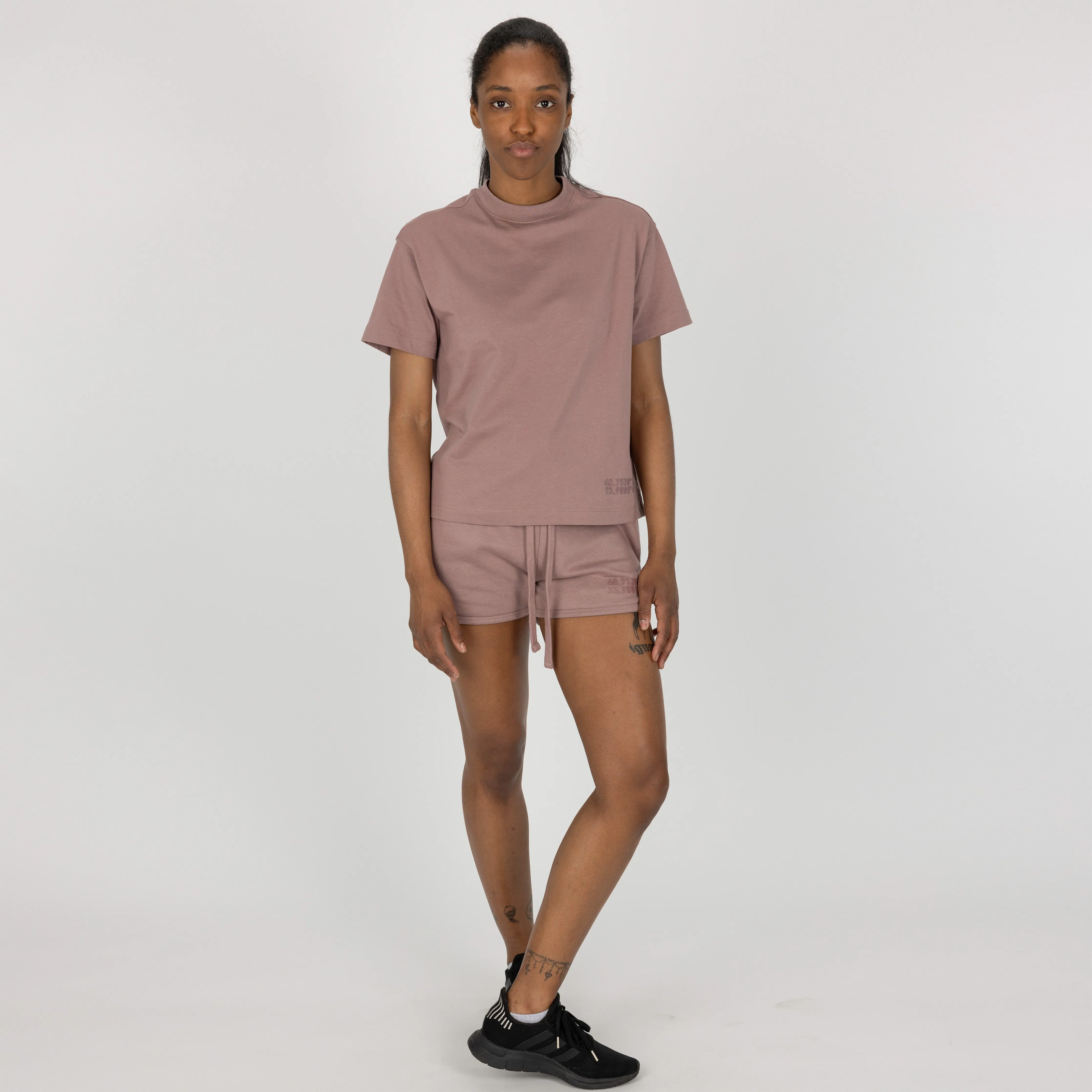 Womens Fleece Dolphin Shorts - Antler