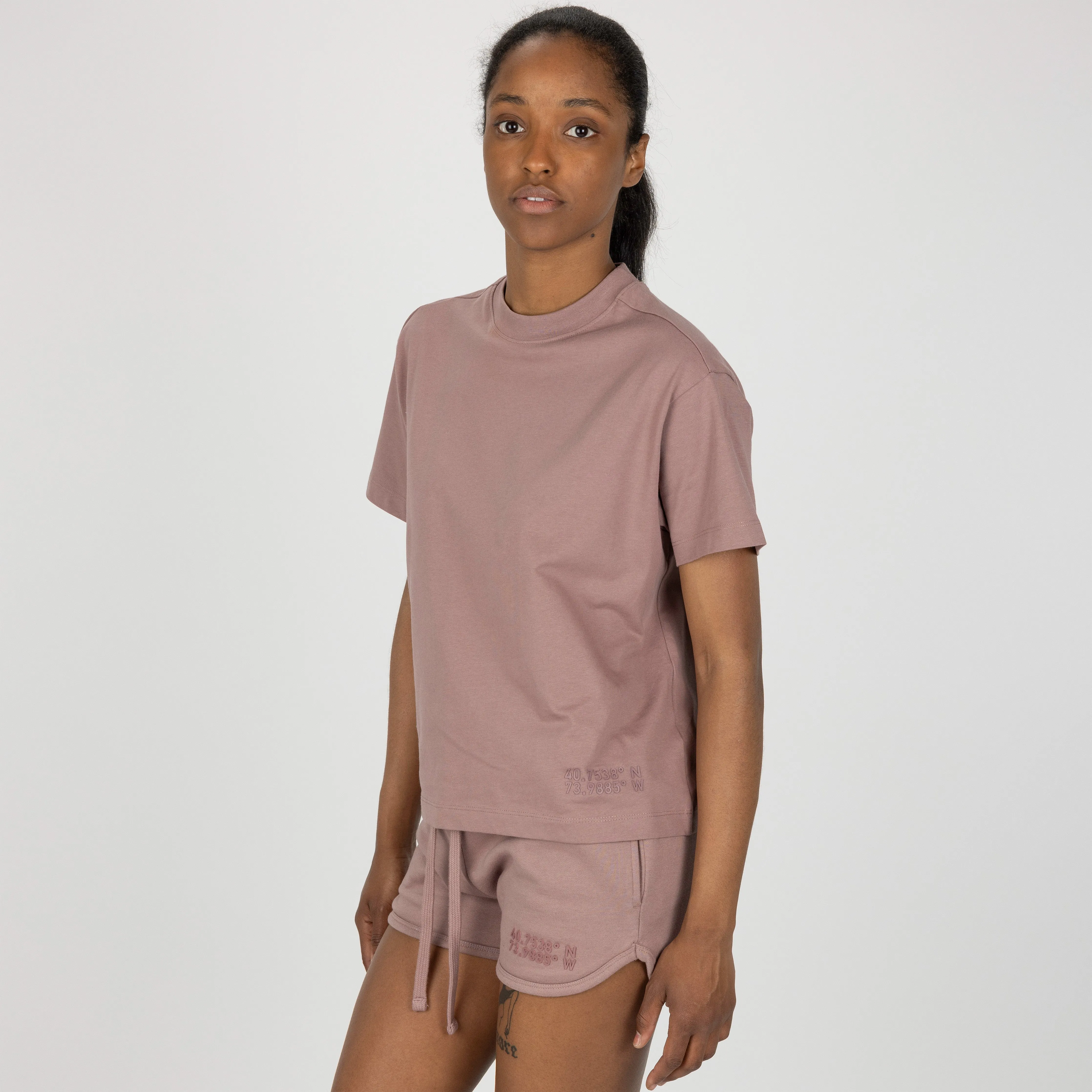 Womens Fleece Dolphin Shorts - Antler