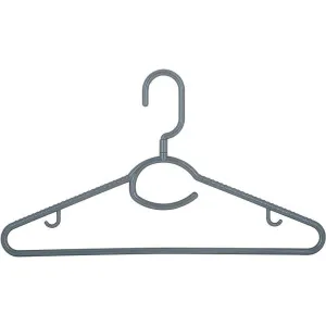Woolite Swivel Neck Hanger with Accessory Hook | Pack of 5 - Grey