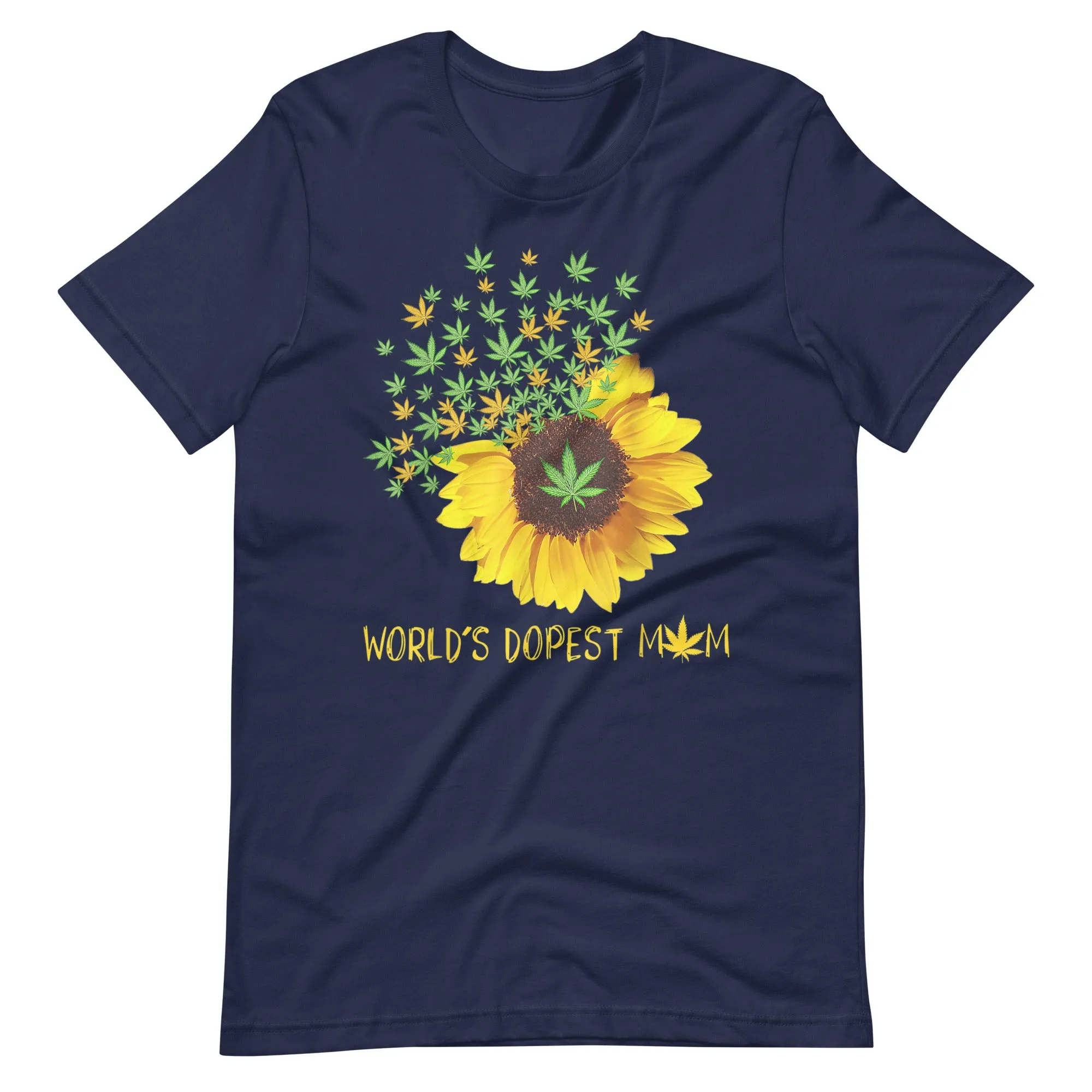 Worlds-Dopest-Mom-Sunflower-Weed-Unisex t-shirt
