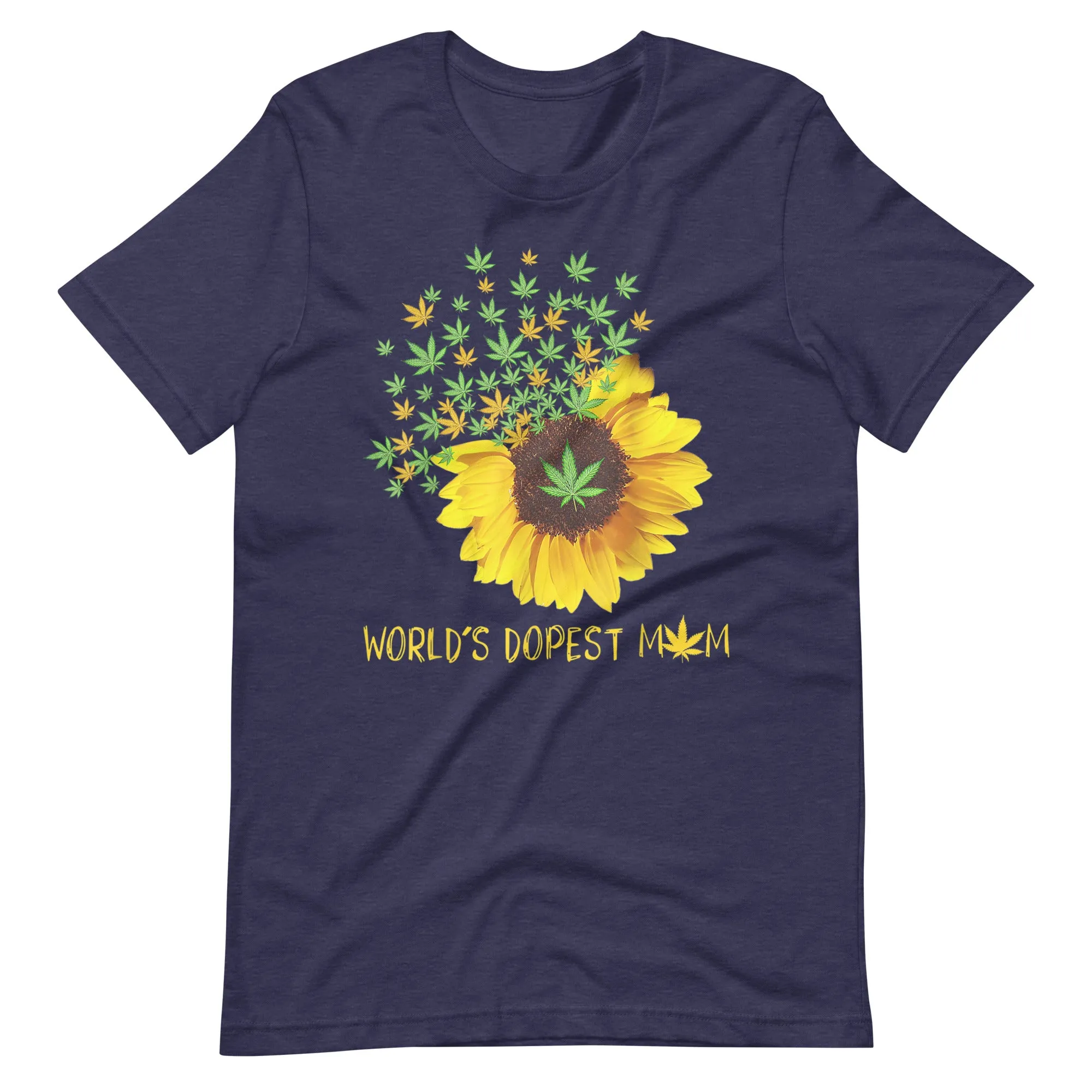 Worlds-Dopest-Mom-Sunflower-Weed-Unisex t-shirt